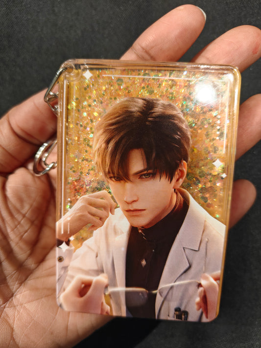 Love and Deepspace - Zayne Style 3 Acrylic Glitter Keychain
