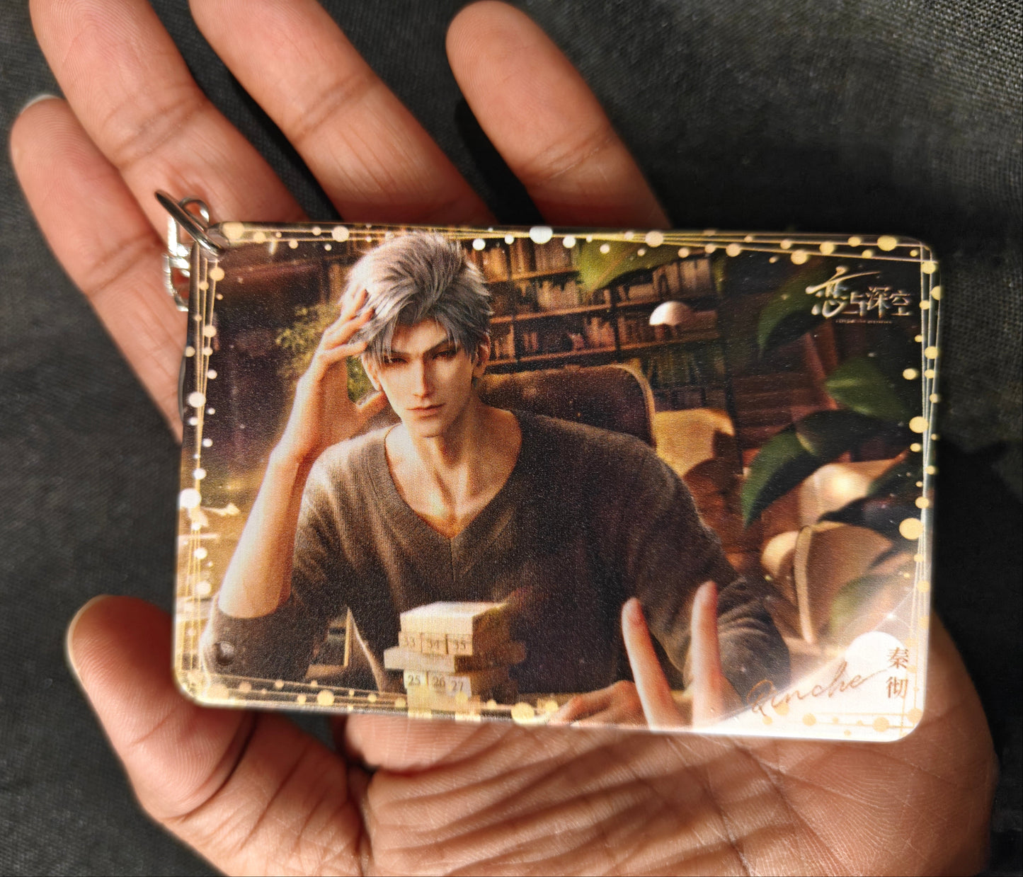 Love and Deepspace - Sylus Style 5 Acrylic Glitter Keychain