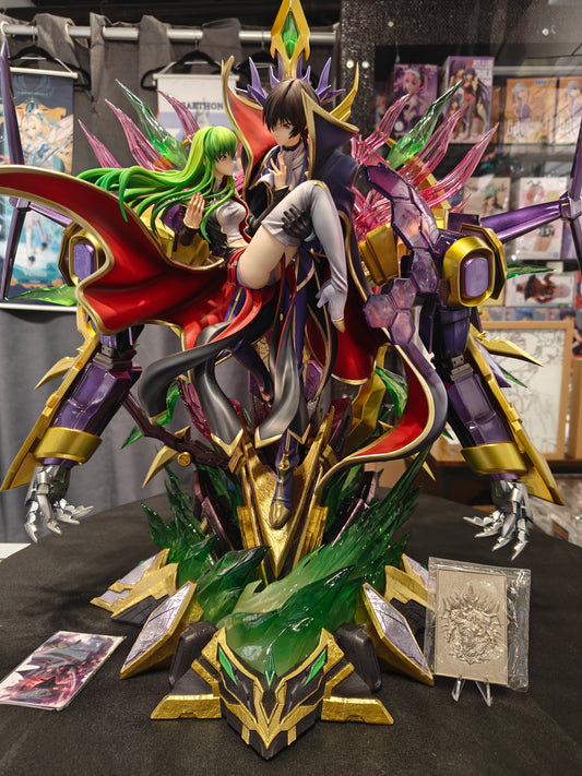 [US STOCK]  Code Geass - Dream Maker Studio - Lelouch and C2 Resin Statue
