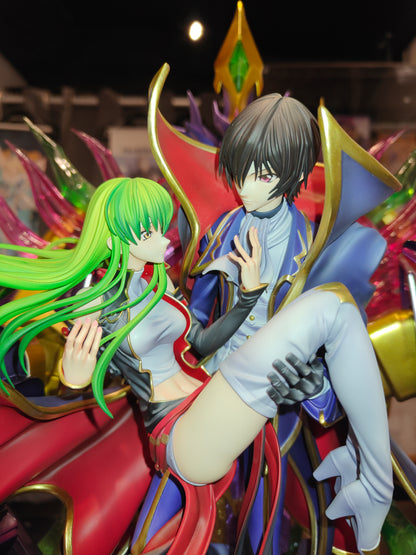 [US STOCK]  Code Geass - Dream Maker Studio - Lelouch and C2 Resin Statue