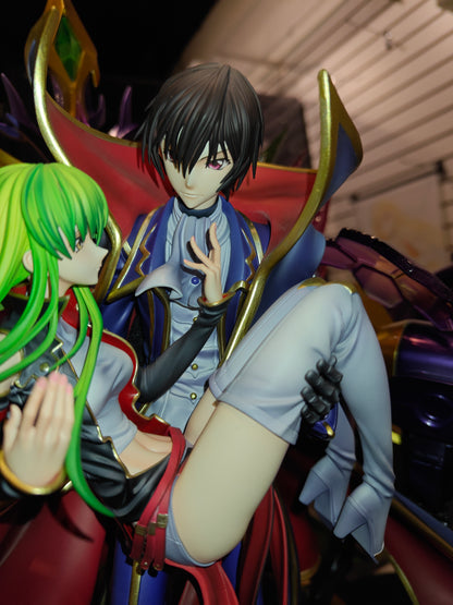 [US STOCK]  Code Geass - Dream Maker Studio - Lelouch and C2 Resin Statue