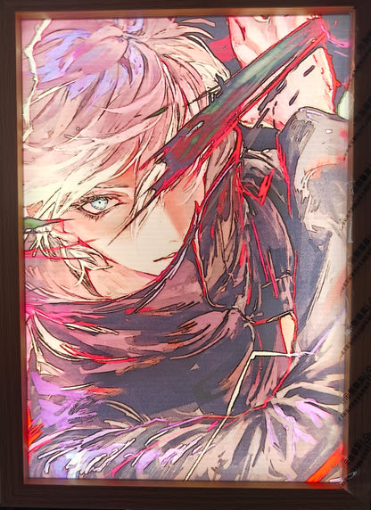 Jujutsu Kaisen - Gojo Style 11 Light Up Frame Art Portrait