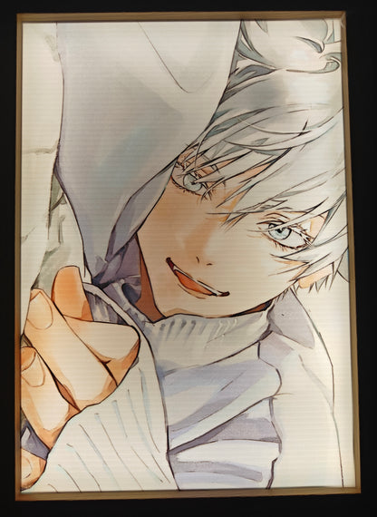 Jujutsu Kaisen - Gojo Style 10 Light Up Frame Art Portrait
