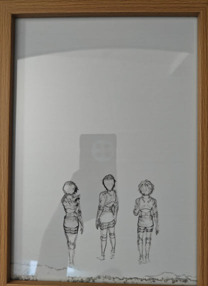 Attack On Titan - Cast Style C Light Up Frame Art Portrait