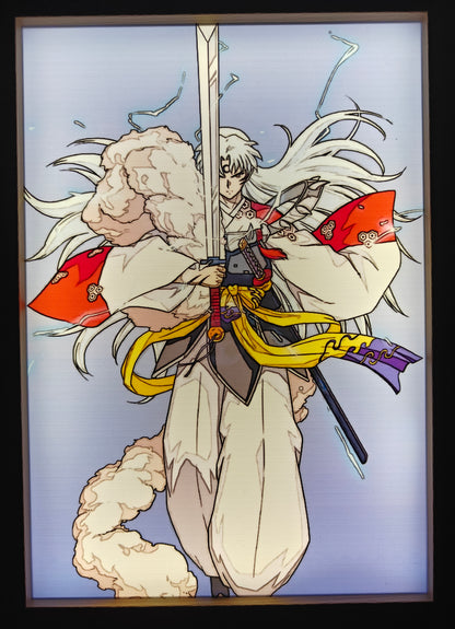Inuyasha - Sesshomaru Style 2 Light Up Frame Art Portrait