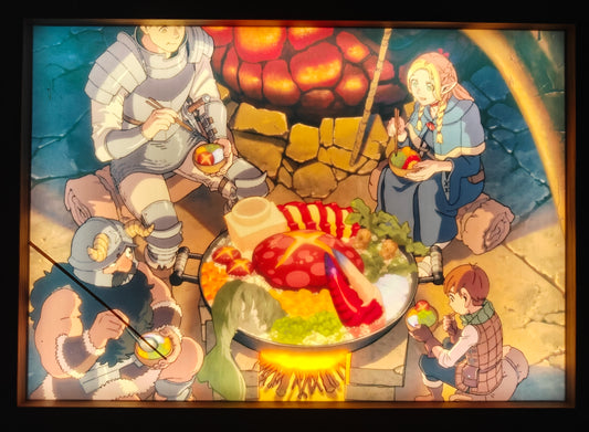 Dungeon Meshi -  Main Cast Light Up Frame Art Portrait