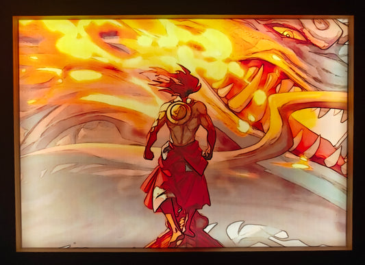 One Piece - Snakeman Luffy Light Up Frame Art Portrait