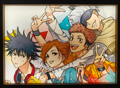 Jujutsu Kaisen - Group Style 2 Light Up Frame Art Portrait