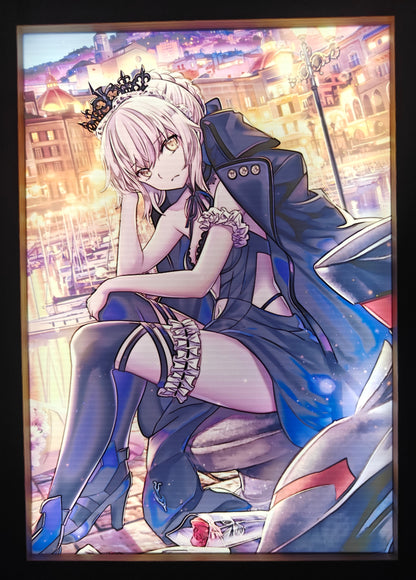 Fate -  Saber Style 4 Light Up Frame Art Portrait
