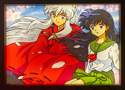 Inuyasha - Kagome and Inuyasha Light Up Frame Art Portrait