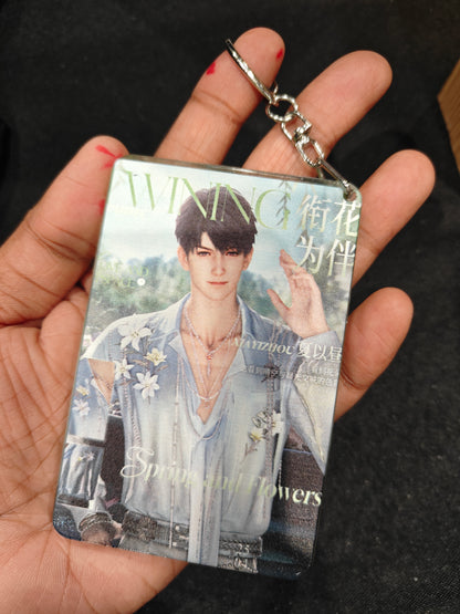 Love and Deepspace - Caleb Style 2 Acrylic Glitter Keychain