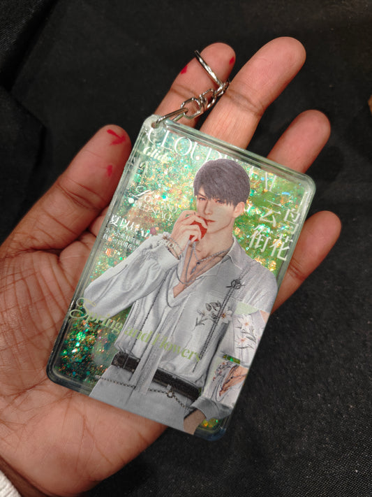 Love and Deepspace - Caleb Style 2 Acrylic Glitter Keychain