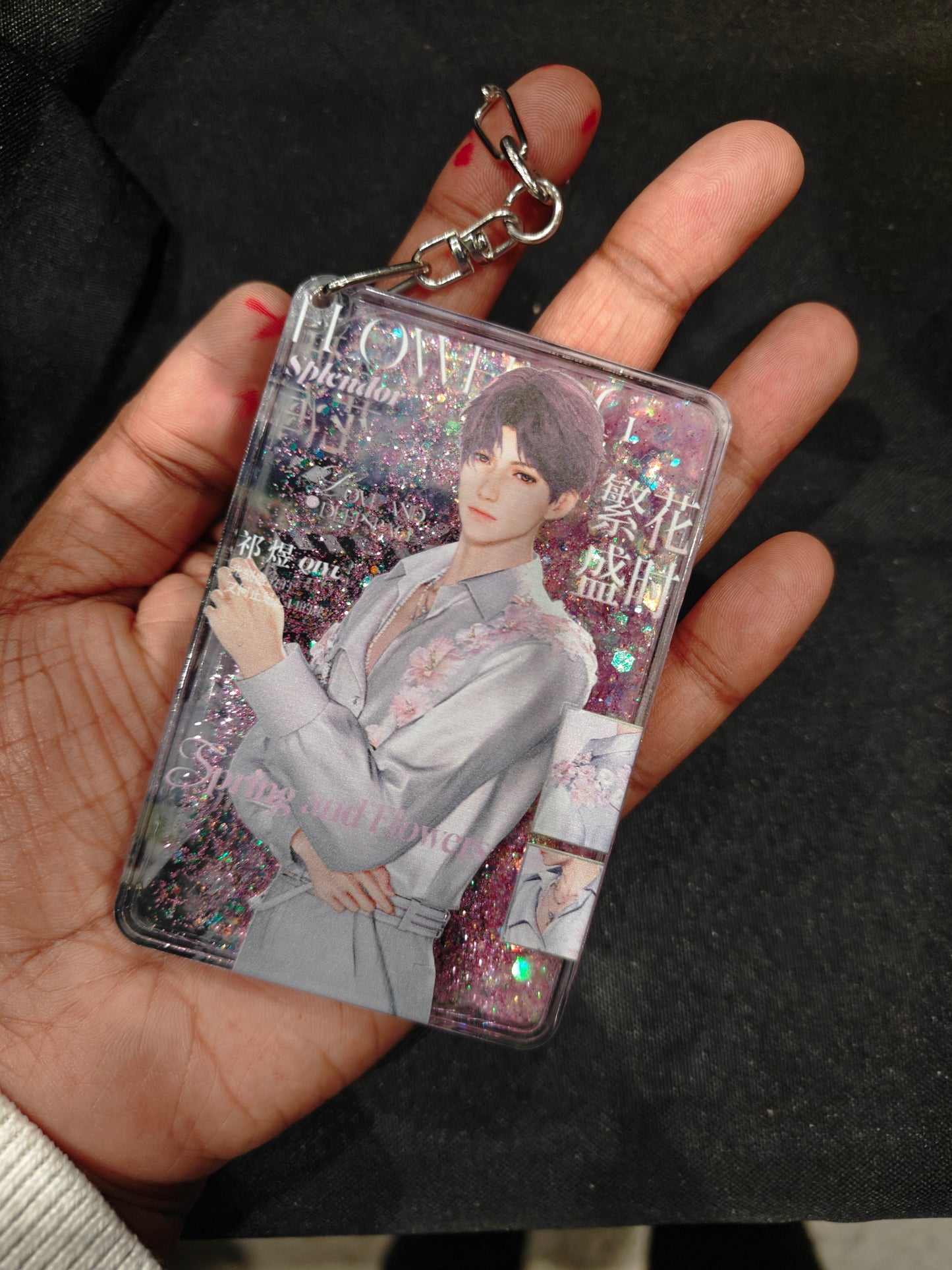 Love and Deepspace - Rafayel Style 2 Acrylic Glitter Keychain