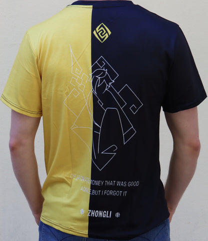 Genshin Impact - Zhongli Black & Yellow Variant T-Shirt