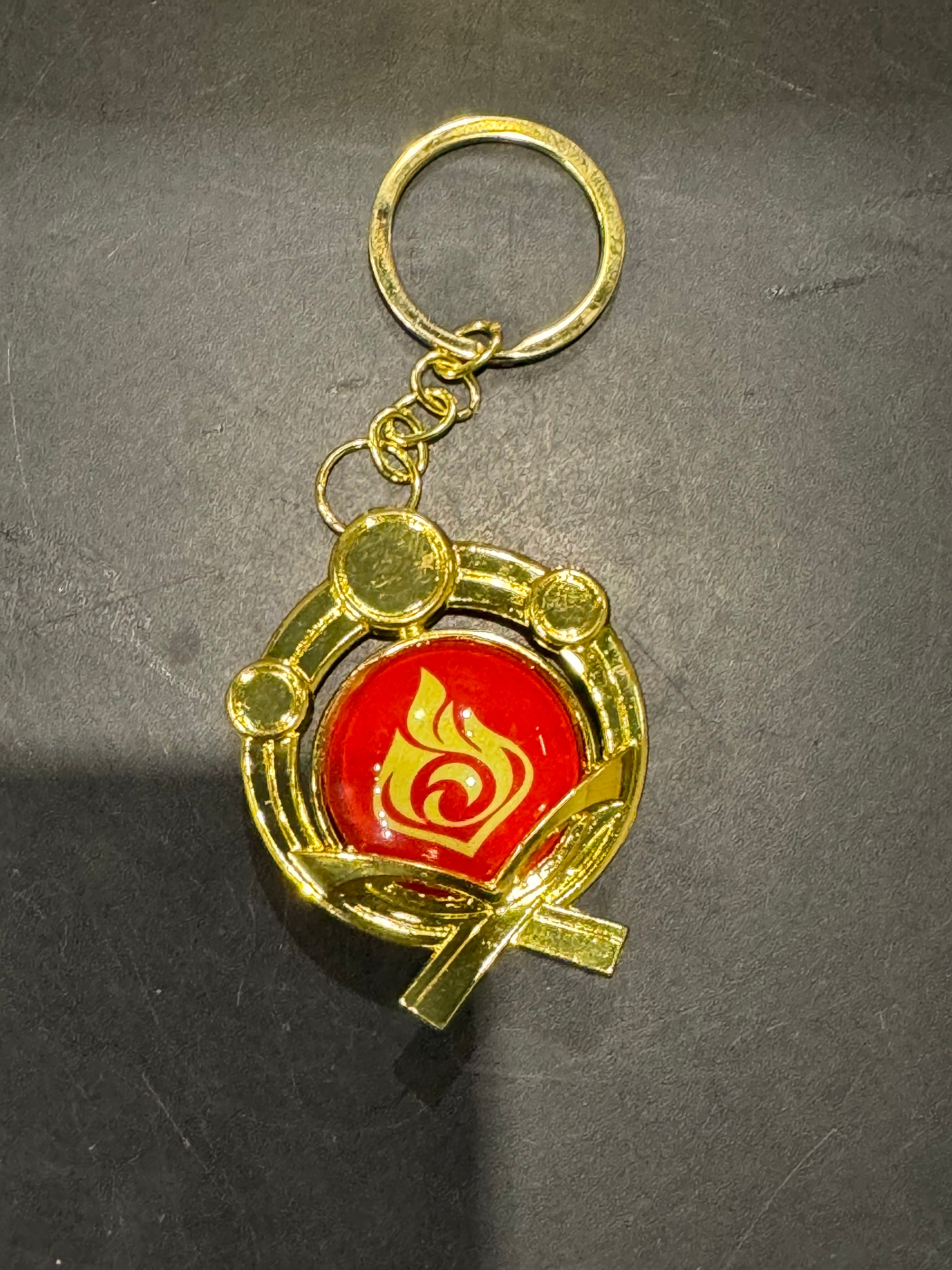 Genshin Impact - Pyro Inazuma Vision Metal Keychain – Flying Raijin Expo