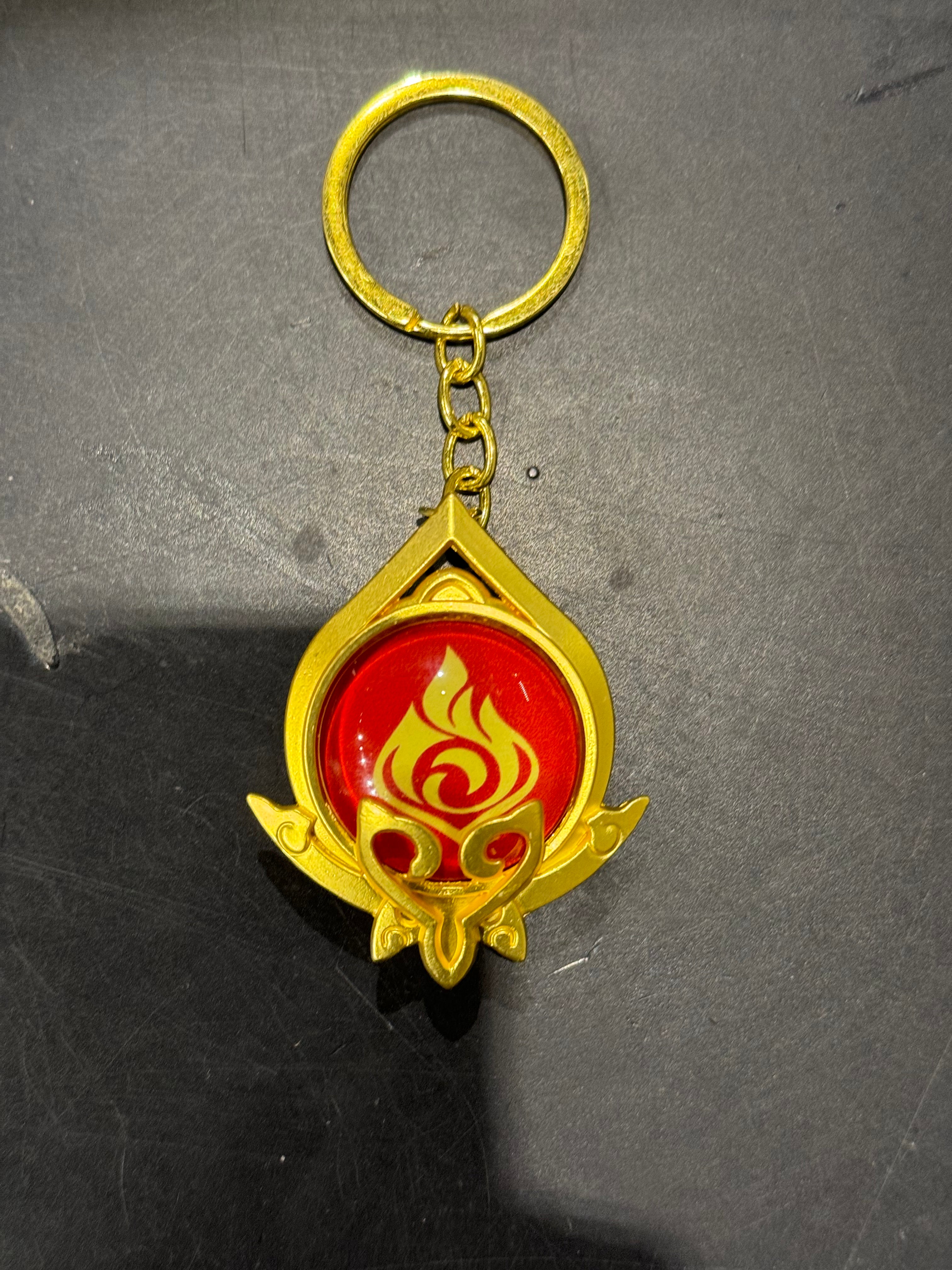 Genshin Impact - Pyro Sumeru Vision Metal Keychain – Flying Raijin Expo