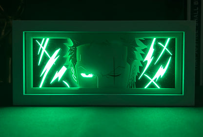 [MADE TO ORDER]One Piece - Zoro Light Box (Shipping Calculated At Checkout)