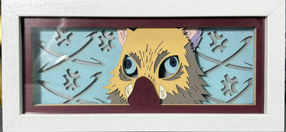 [MADE TO ORDER]Demon Slayer - Inosuke Light Box (Shipping Calculated At Checkout)