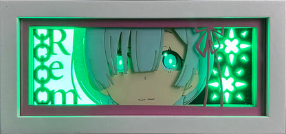 [MADE TO ORDER]Re Zero - Rem Light Box (Shipping Calculated At Checkout)