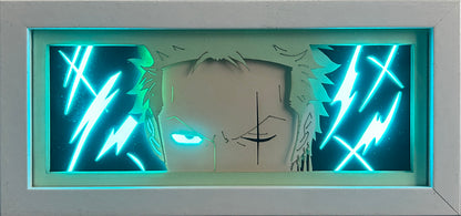 [MADE TO ORDER]One Piece - Zoro Light Box (Shipping Calculated At Checkout)