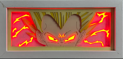 [MADE TO ORDER]Dragon Ball - Vegeta Light Box (Shipping Calculated At Checkout)