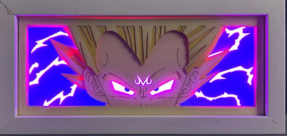 [MADE TO ORDER]Dragon Ball - Vegeta Light Box (Shipping Calculated At Checkout)
