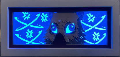 [MADE TO ORDER]Demon Slayer - Inosuke Light Box (Shipping Calculated At Checkout)