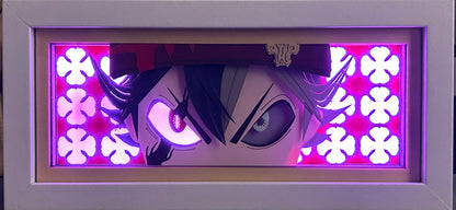 [MADE TO ORDER]Black Clover- Asta Light Box (Shipping Calculated At Checkout)