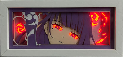 [MADE TO ORDER]Genshin Impact - Raiden Shogun Light Box (Shipping Calculated At Checkout)