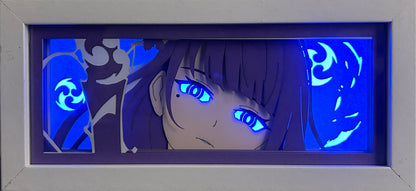 [MADE TO ORDER]Genshin Impact - Raiden Shogun Light Box (Shipping Calculated At Checkout)