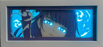 [MADE TO ORDER]Genshin Impact - Raiden Shogun Light Box (Shipping Calculated At Checkout)