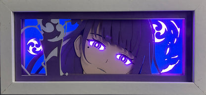 [MADE TO ORDER]Genshin Impact - Raiden Shogun Light Box (Shipping Calculated At Checkout)