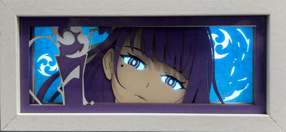 [MADE TO ORDER]Genshin Impact - Raiden Shogun Light Box (Shipping Calculated At Checkout)