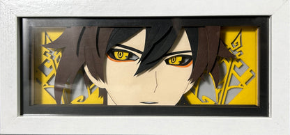 [MADE TO ORDER] Genshin Impact - Zhongli Light Box (Shipping Calculated At Checkout)