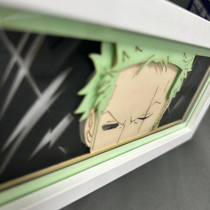 [MADE TO ORDER]One Piece - Zoro Light Box (Shipping Calculated At Checkout)