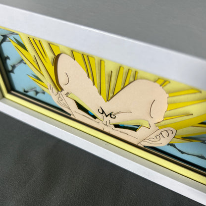 [MADE TO ORDER]Dragon Ball - Vegeta Light Box (Shipping Calculated At Checkout)