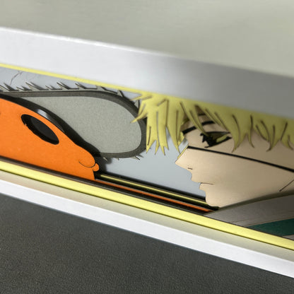 [MADE TO ORDER]Chainsaw Man - Denji & Pochita Light Box (Shipping Calculated At Checkout)