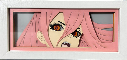 [MADE TO ORDER]Chainsaw Man - Power Light Box (Shipping Calculated At Checkout)