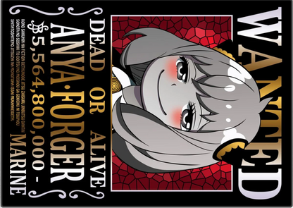 Spy X Family - Wanted Anya Credit Card Sticker