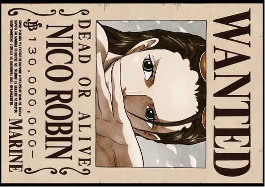 One Piece - Wanted Nico Robin Credit Card Sticker(Please Read Description)