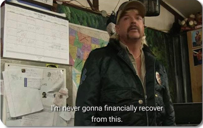 Meme - I'm Never Gonna Financially Recover From This Credit Card Sticker (Please Read Description)