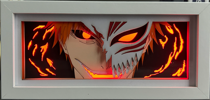 [MADE TO ORDER] Bleach - Ichigo Hollow Mask Light Box (Shipping Calculated At Checkout)