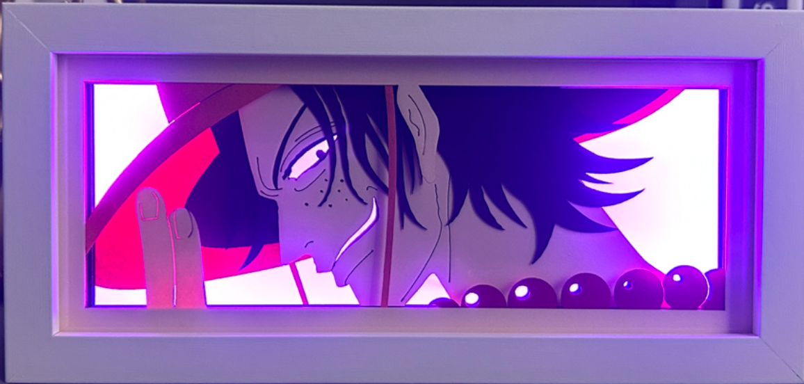 One Piece - Ace Light Box (Shipping Calculated At Checkout)