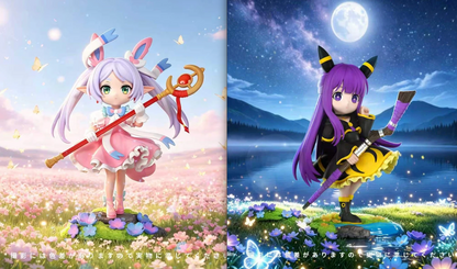 [PRE ORDER] Frieren: Beyond Journey's End - Cookie Studio - Sylveon Frieren & Umbreon Fern (Price does not include shipping - Please Read Description)