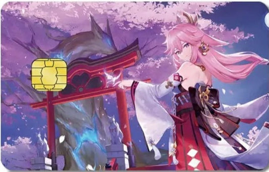 Genshin Impact - Yae Miko Credit Card Sticker (Please Read Description)
