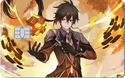 Genshin Impact - Zhongli Credit Card Stickers (Please Read Description)