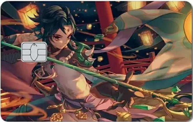 Genshin Impact - Xiao Credit Card Stickers (Please Read Description)