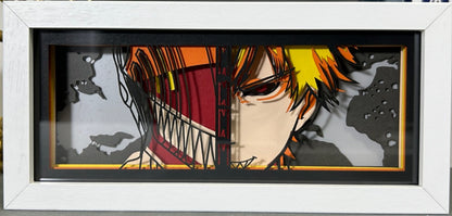 [MADE TO ORDER] Chainsaw Man - Denji Mask Light Box (Shipping Calculated At Checkout)
