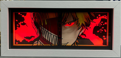 [MADE TO ORDER] Chainsaw Man - Denji Mask Light Box (Shipping Calculated At Checkout)