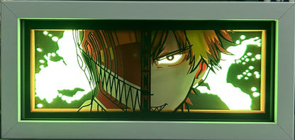 [MADE TO ORDER] Chainsaw Man - Denji Mask Light Box (Shipping Calculated At Checkout)